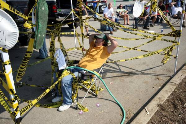 Friends do let friends drink...and then wrap them in crime tape.