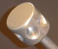 Billet Aluminum Shift Knob - Hollow Man Round