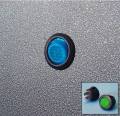 Illuminated Round Rocker Switch (Blue)