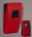 Switches & LED's - Rocker Switches - Soft Face Red Rocker w/Green On Light - On/Off